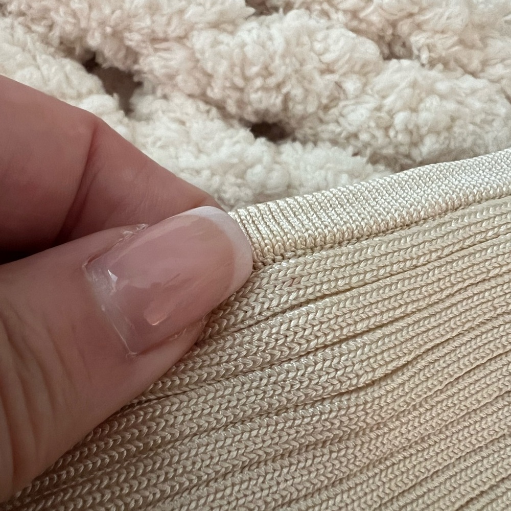 Significant Other Cream Ribbed Wrap Top - Picture 6 of 9